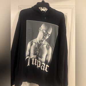 Black 2PAC Graphic Hoodie Men’s XXL
